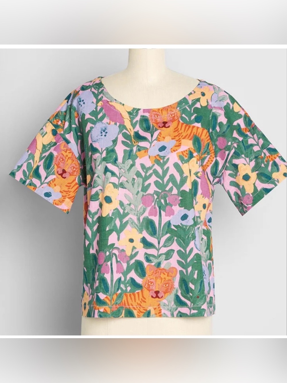 BNWT Princess Highway Pink Floral Tiger Top